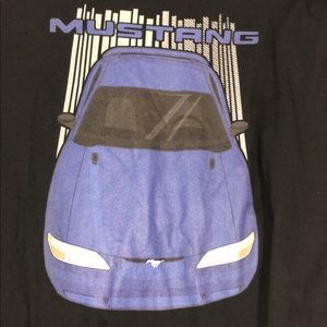 Gildan mustang shirt Blue and Black size (XL)